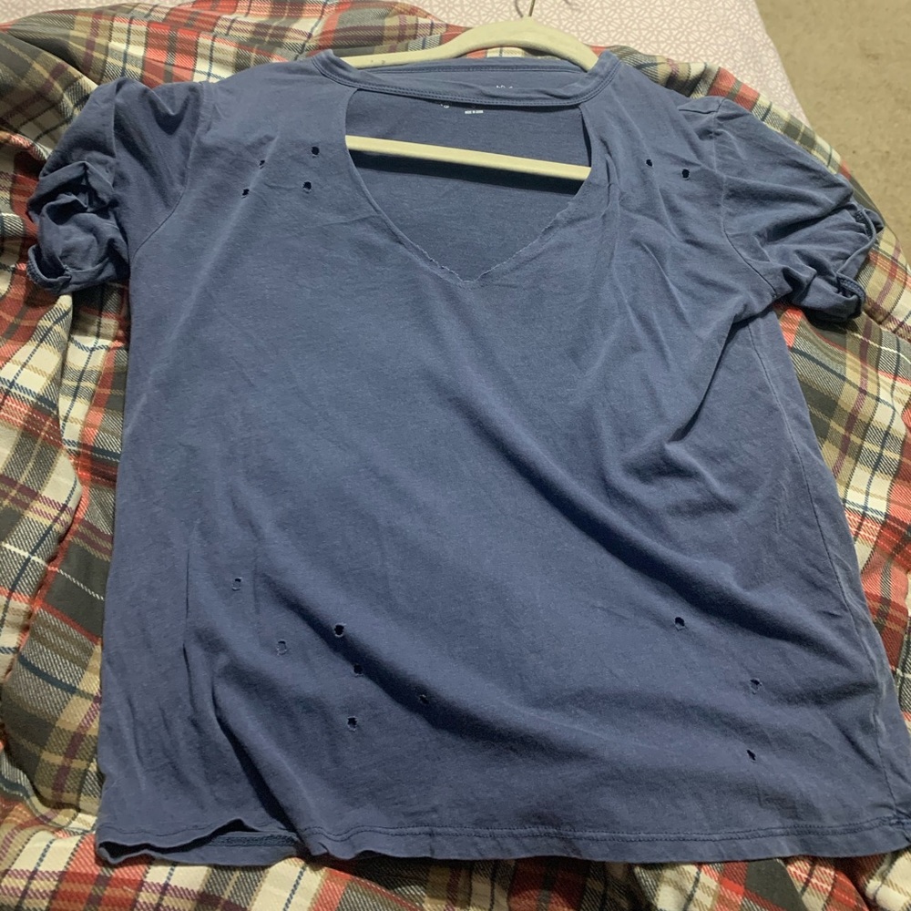 A blue shirt